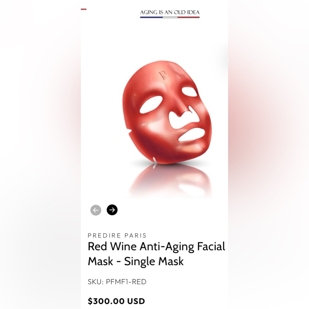 Predire Paris Red Wine Anti-Aging Facial Mask